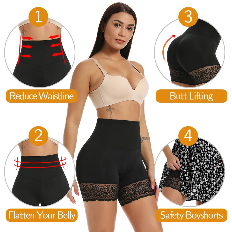 High Waist Tummy Control Body Shaper Shorts