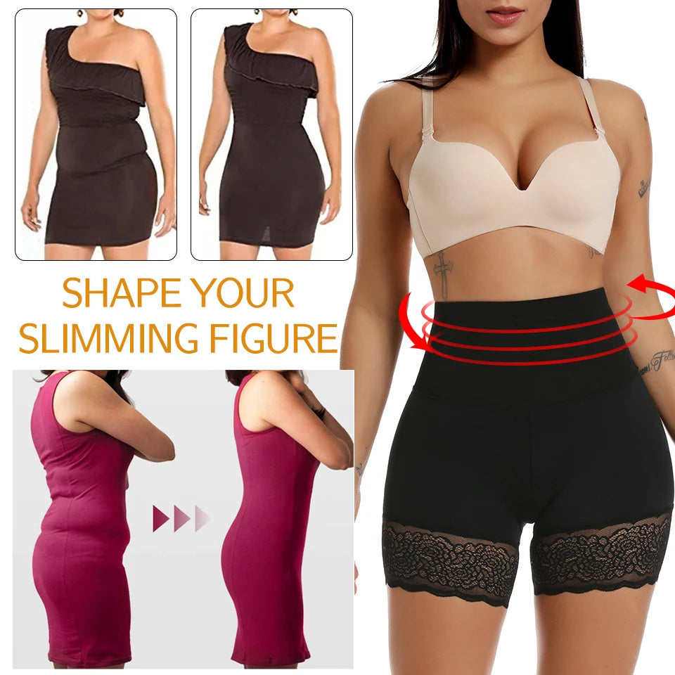 High Waist Tummy Control Body Shaper Shorts