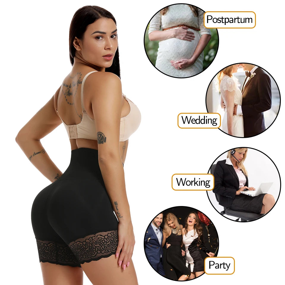 High Waist Tummy Control Body Shaper Shorts