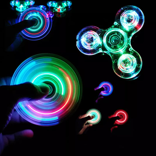 Luminous LED light Fidget Spinner Hand Top Spinners