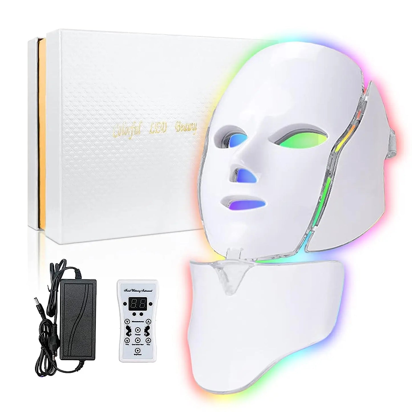 7 Colors LED Light Face Mask Therapy Device