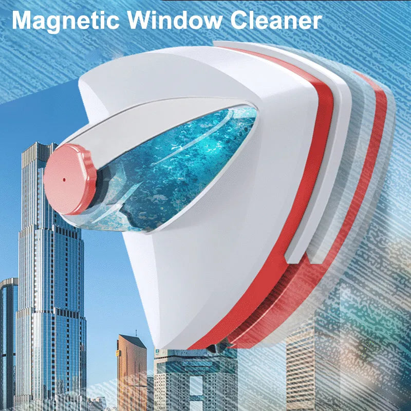 Magnetic Double-Side Automatic Water Discharge Window Cleaner Brush