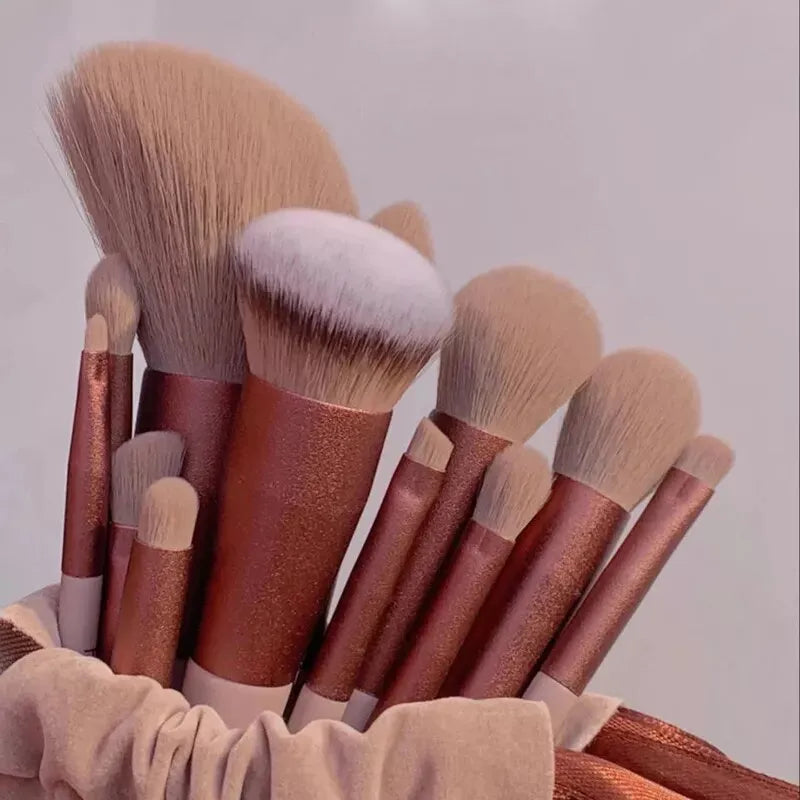 Makeup Soft Brushes of 13 PCS Set with Bag