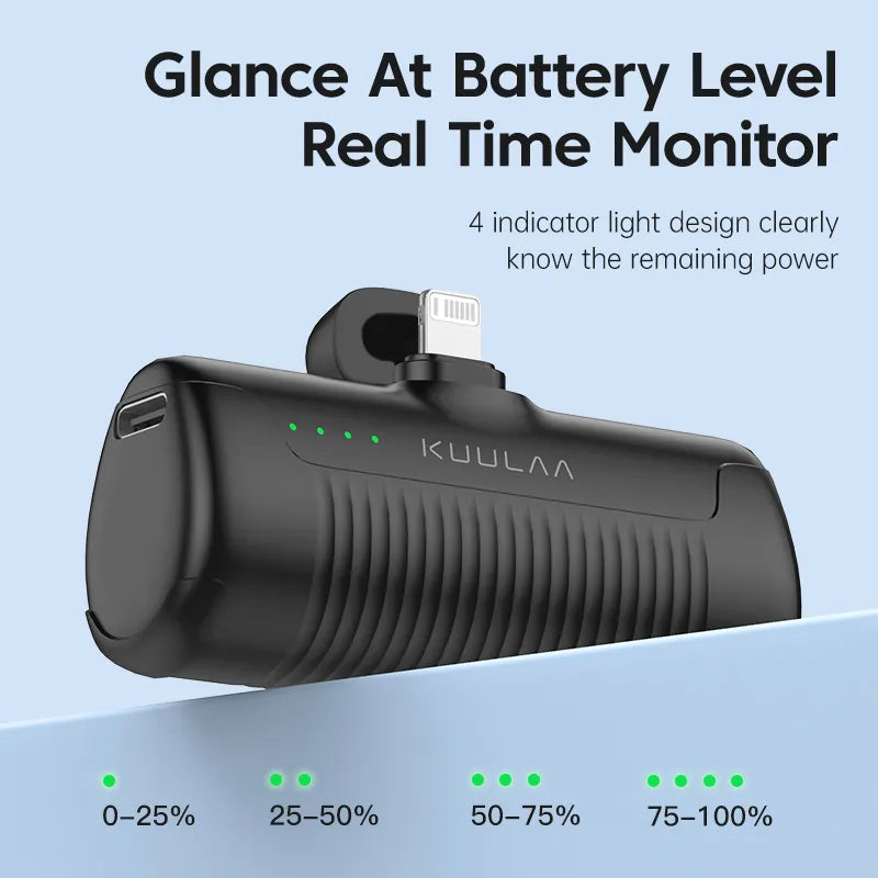 KUULAA Mini Power Bank 4500mAh