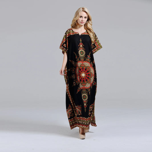 Dashiki Nigerian Applique Boubou Loose Dress
