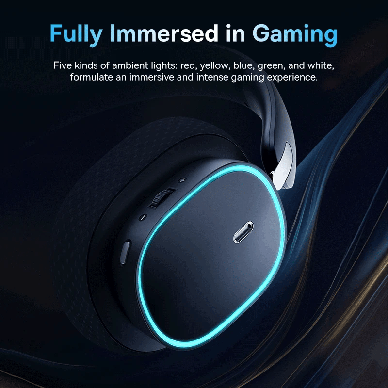 Baseus GH02 Gaming .4G/Wireless/Cable RGB Headsets with Mic