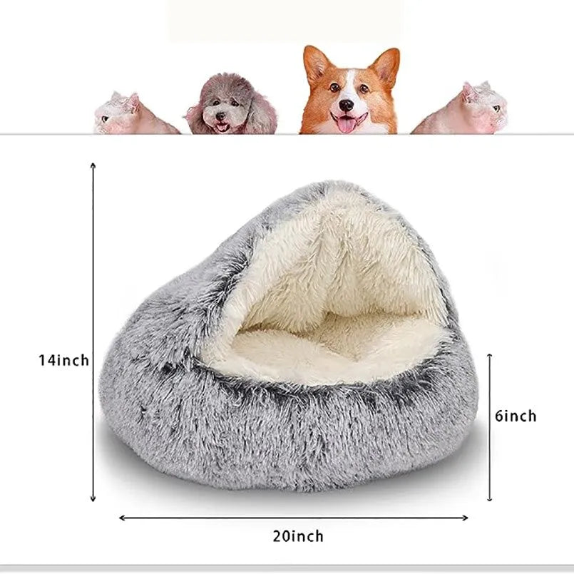 Plush Round Cat / Dog Bed Pet Mattress