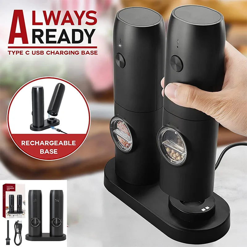 Automatic Rechargeable Pepper/Salt Grinder