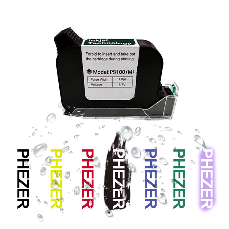 Phezer A Level PS100 Ink Cartridge Quick Dry 12.7mm