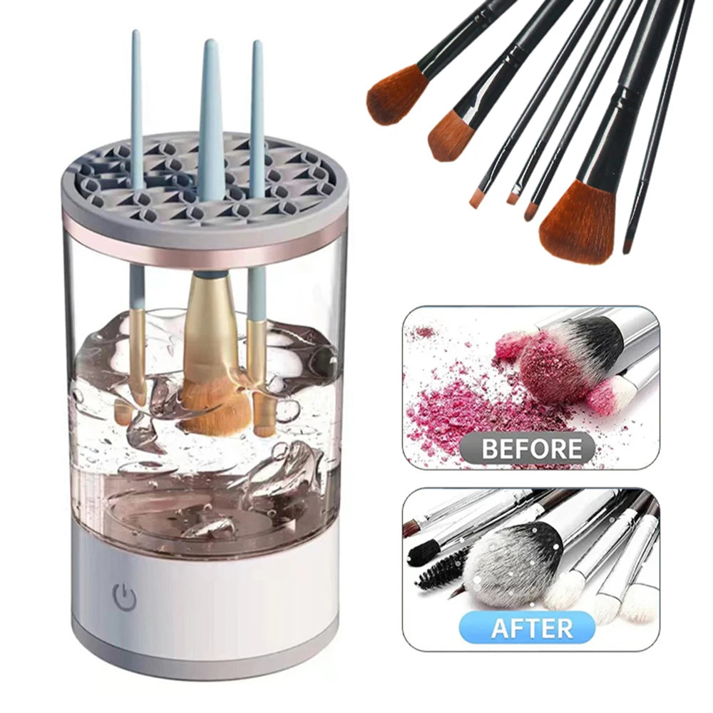 3 In 1 Automatic Electric Makeup Brush Cleaner