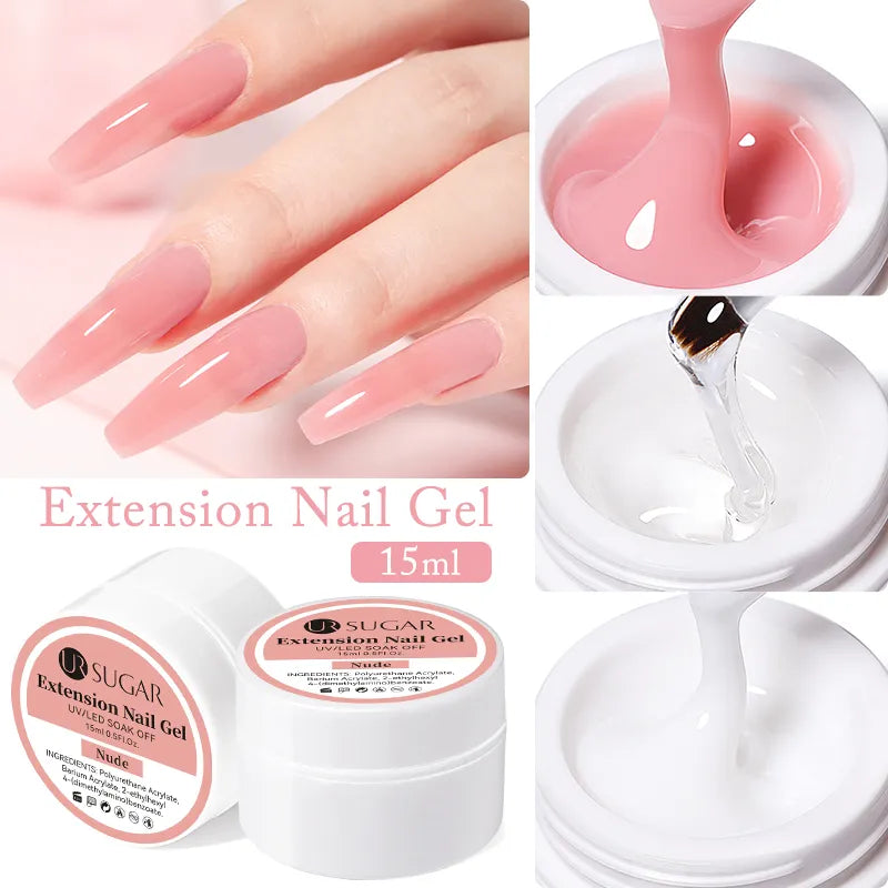 UR-SUGAR Milky 15ml Jelly White Clear Pink colors