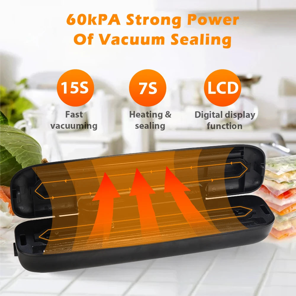 saengQ Vacuum Sealer Food Packaging Machine with 10pcs Vacuum bags