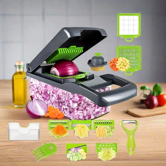 14/16 in 1 Multifunctional Vegetable Chopper Slicer Dicer Cut