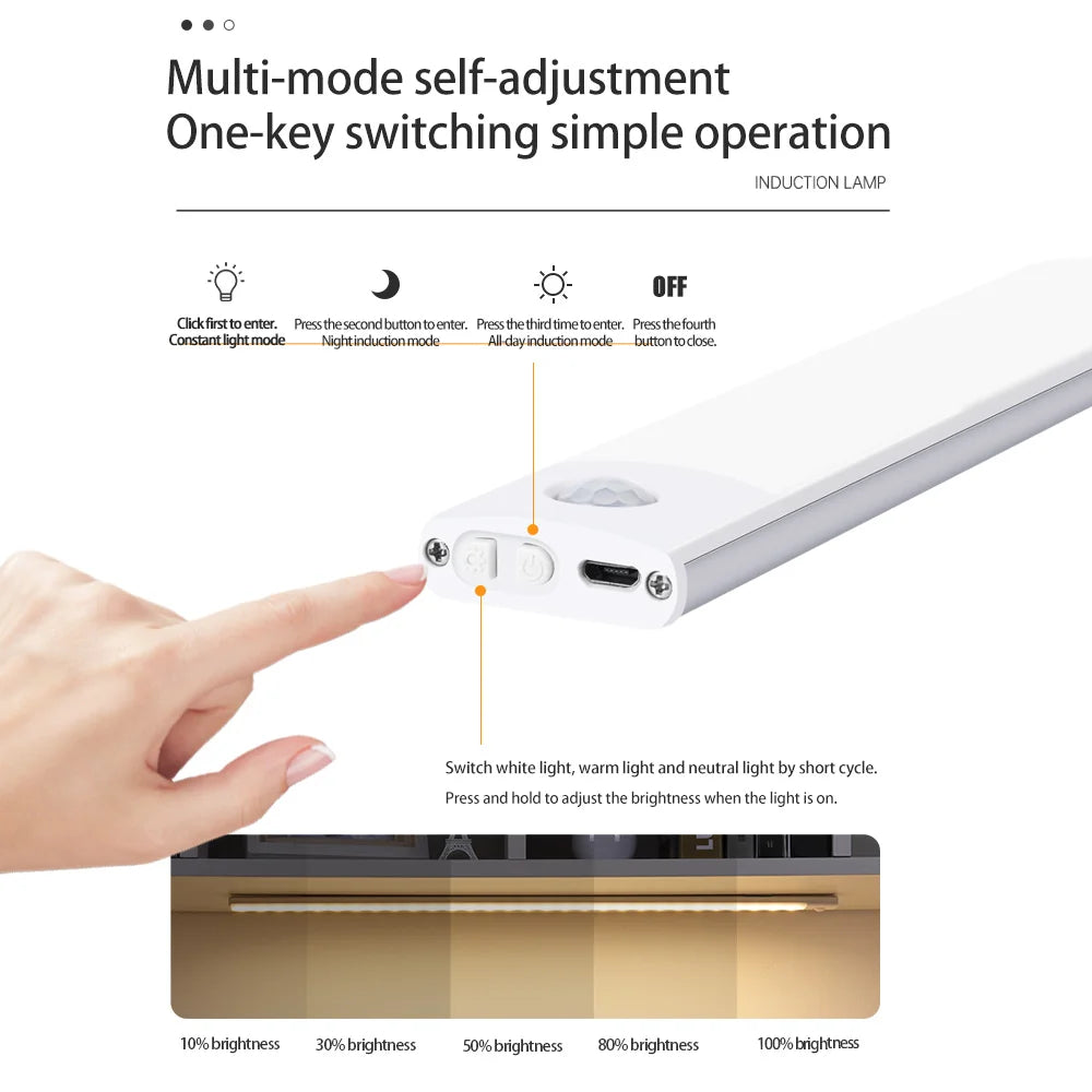 Motion Sensor Wireless rechargeable Light LED Night Light