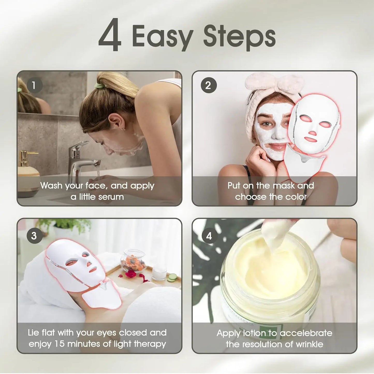 7 Colors LED Light Face Mask Therapy Device