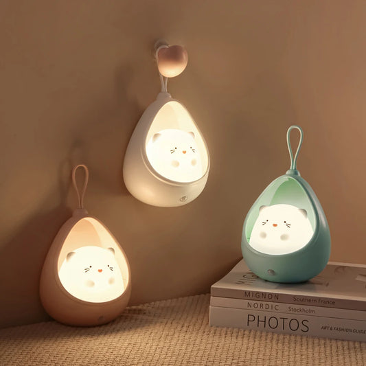 Cute Rabbit Silicone USB with Motion Sensor Lamp