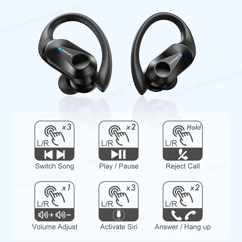 Lenovo LP75 Bluetooth 5.3 Noise Reduction Gaming Earbuds
