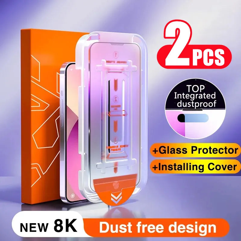 New 8K Oleophobic Coating Dust free Screen Protector Anti Spy Glass