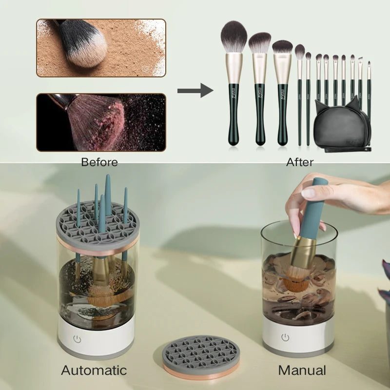 3 In 1 Automatic Electric Makeup Brush Cleaner