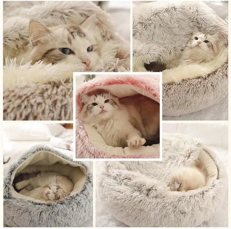 Plush Round Cat / Dog Bed Pet Mattress