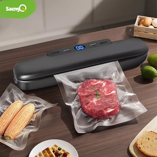 saengQ Vacuum Sealer Food Packaging Machine with 10pcs Vacuum bags