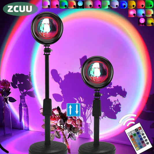 Sunset Projector Lamp Rainbow Atmosphere Night Light