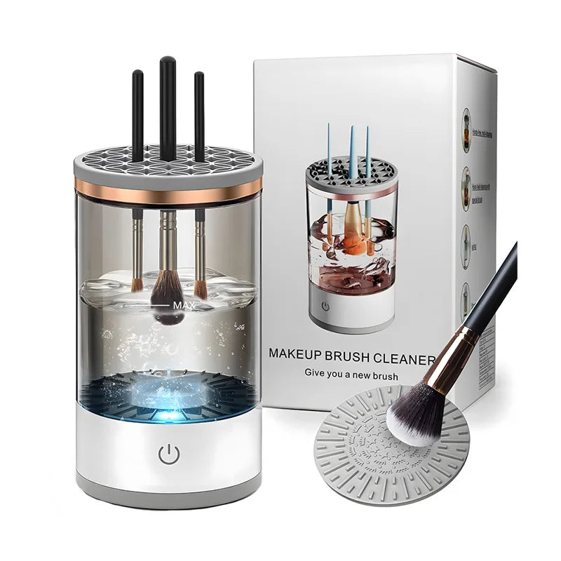 3 In 1 Automatic Electric Makeup Brush Cleaner